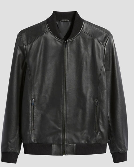 Leather Bomber Jacket