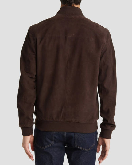 Suede Bomber Leather Jacket