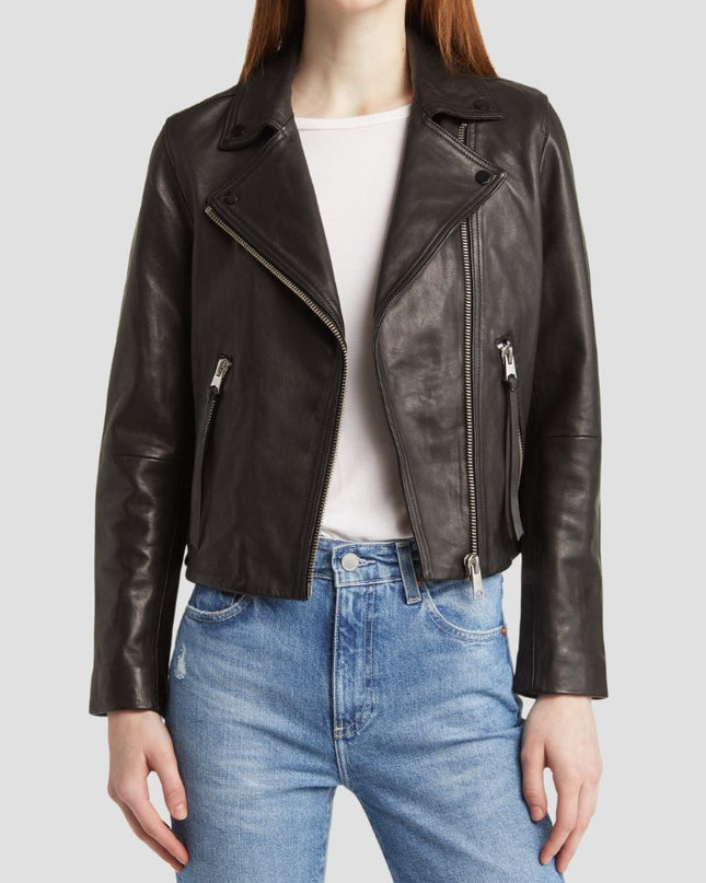 Dalby Leather Biker Jacket