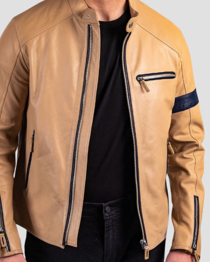 Racer Lambskin Leather Jacket