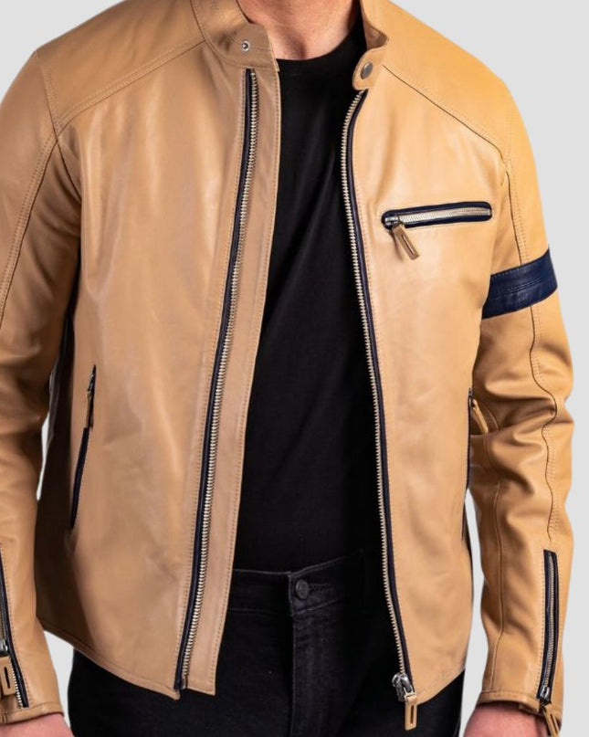 Racer Lambskin Leather Jacket