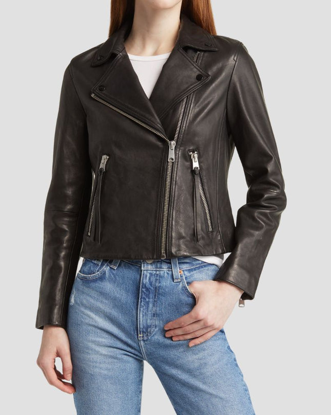 Dalby Leather Biker Jacket