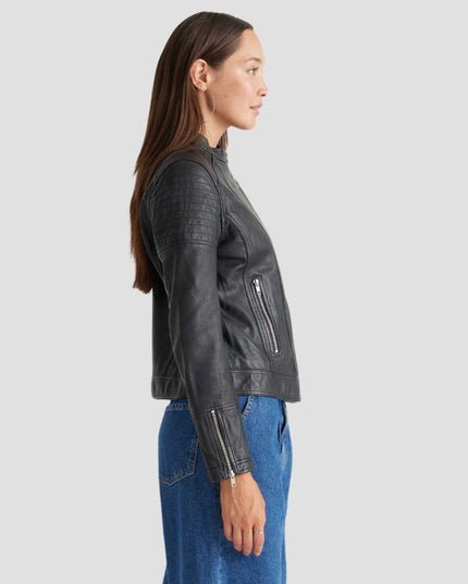 100% Leather Café Racer Jacket