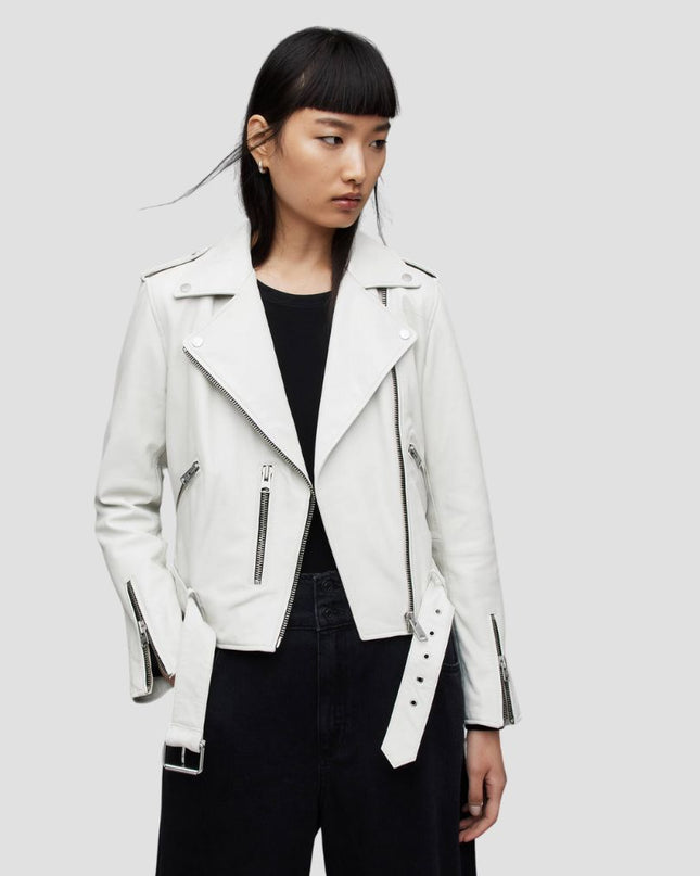 Balfern Leather Biker Jacket