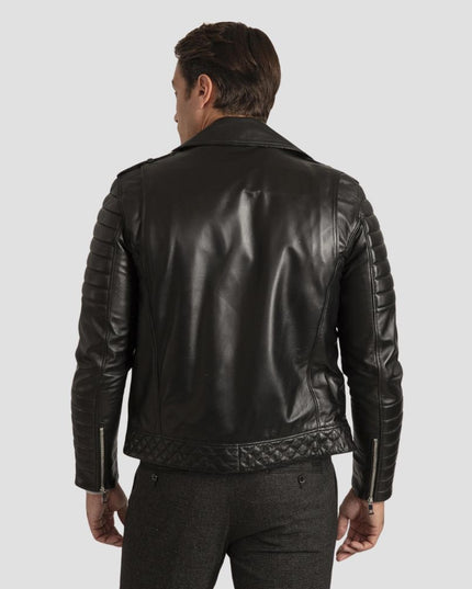 Black Motorcyclist Leather jacket