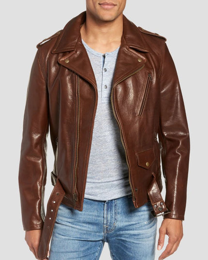 Cowhide Leather Moto Jacket
