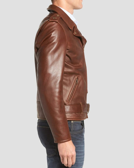 Cowhide Leather Moto Jacket