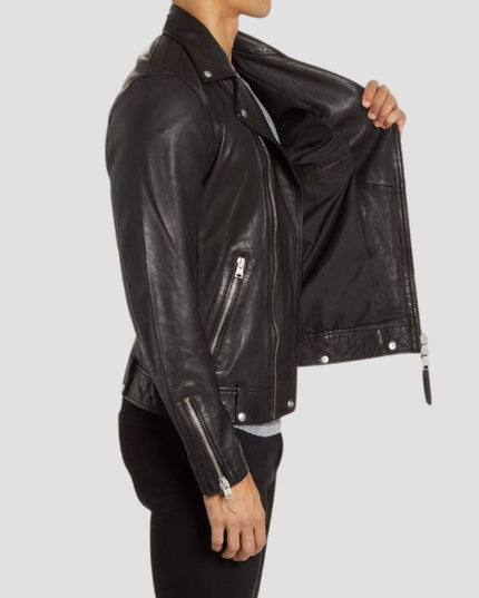 Milo Leather Biker Jacket