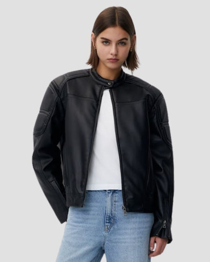 Faux Leather Biker Jacket