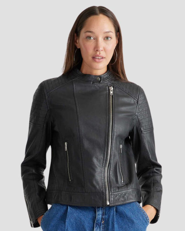 100% Leather Café Racer Jacket