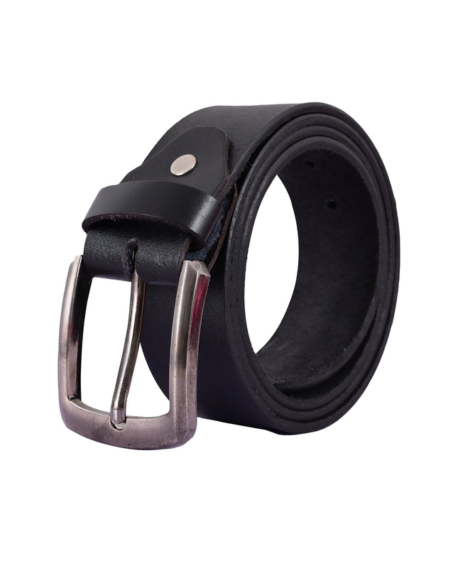 Premium Black Leather Belt for Men – Buffalo Leather