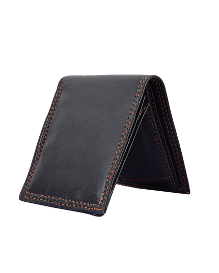Buffalo Leather Wallet for Men – Genuine Slim Bifold