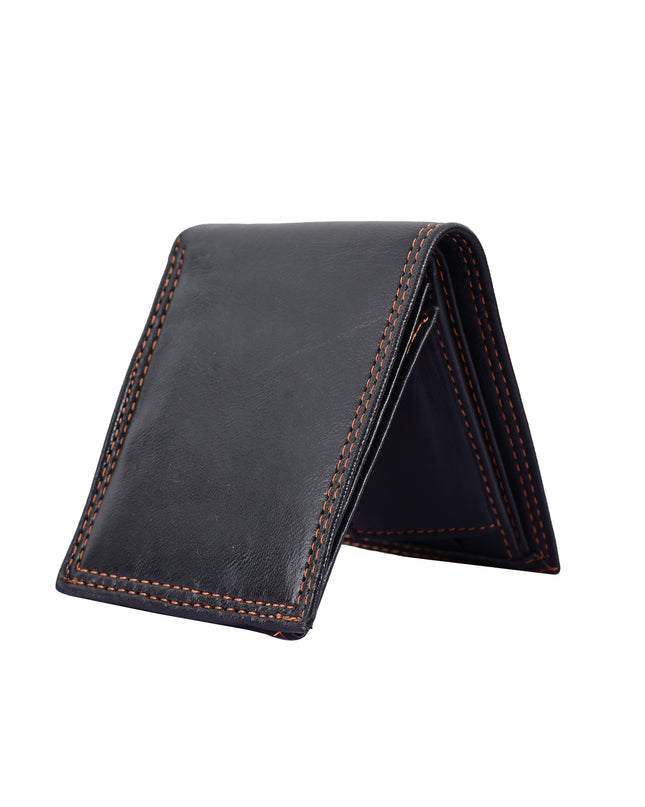 Buffalo Leather Wallet for Men – Genuine Slim Bifold