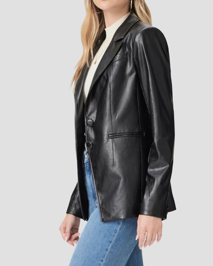 Charli Faux Leather Blazer