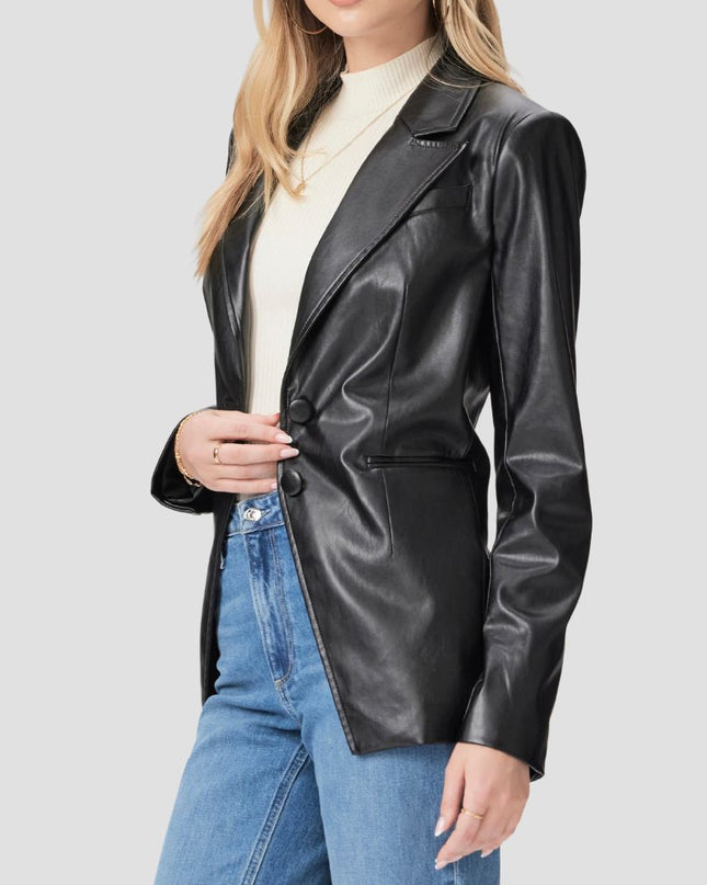 Charli Faux Leather Blazer