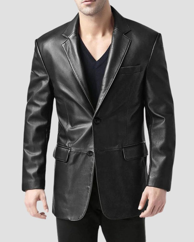 Blazer Leather Coat