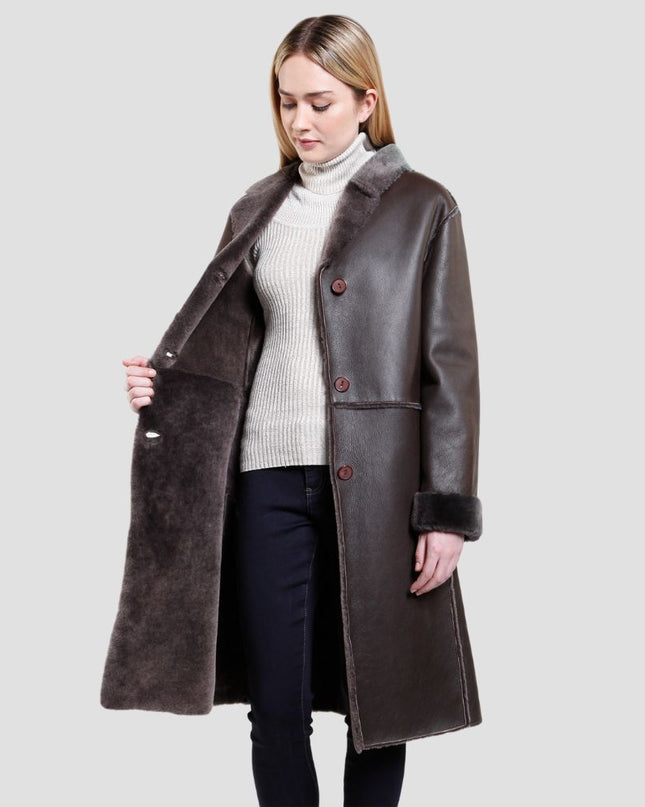 Sophia Sheepskin Coat