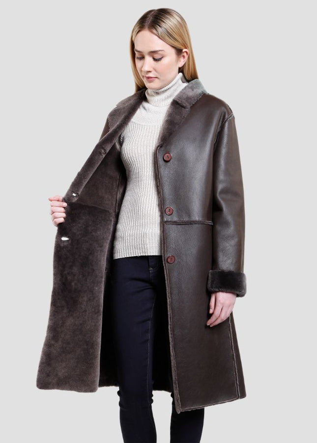 Sophia Sheepskin Coat