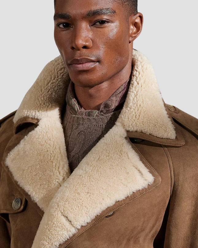 Sheepskin Trench Coat