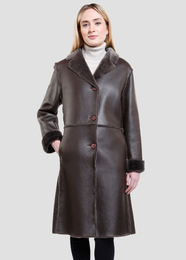 Sophia Sheepskin Coat