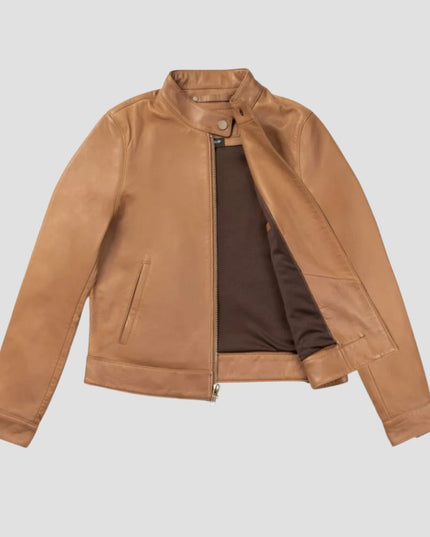 Racer leather Jacket