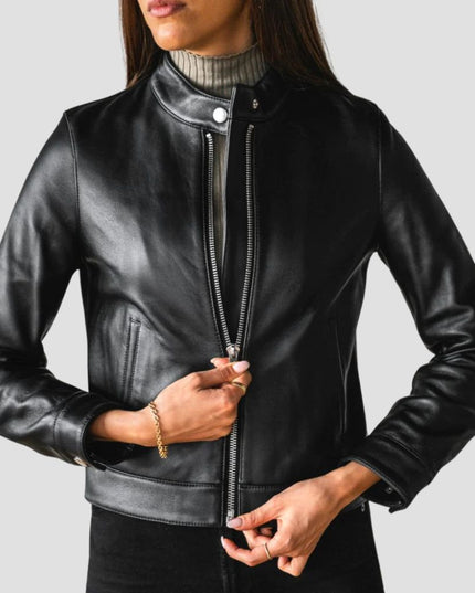 Black Racer leather Jacket