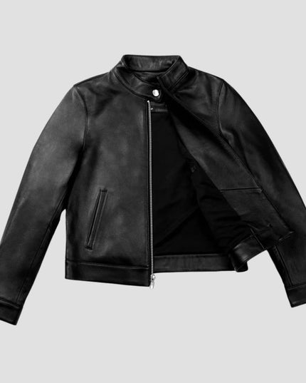 Black Racer leather Jacket
