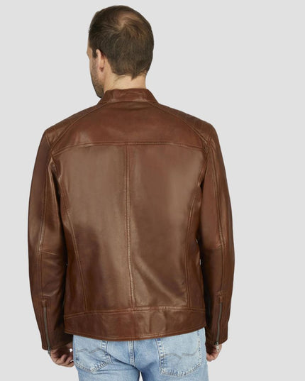 Men Brown Leather jacket
