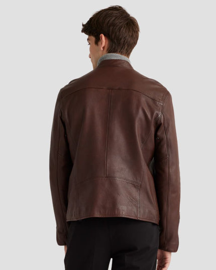 Leather Cafe Racer Jacket