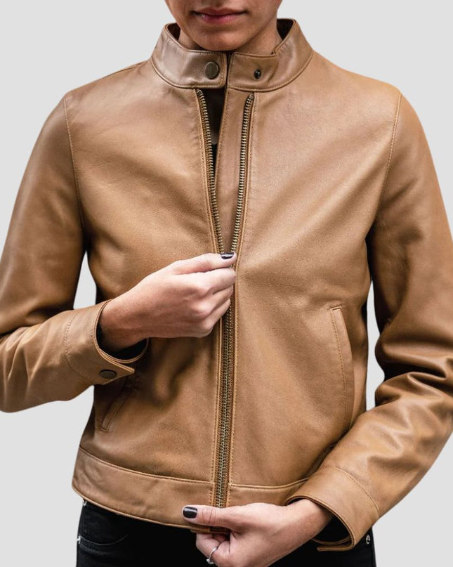 Racer leather Jacket