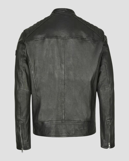 Men Black Leather jacket