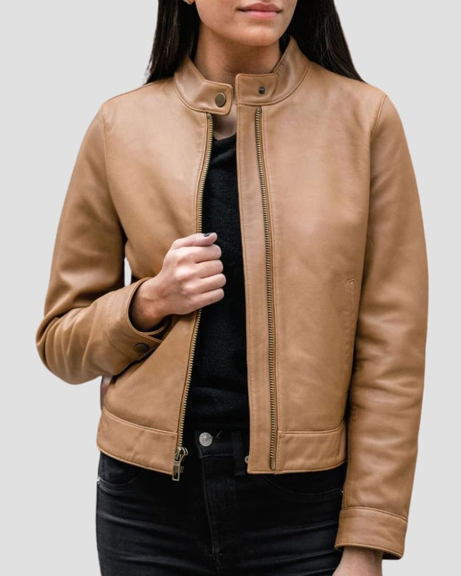 Racer leather Jacket