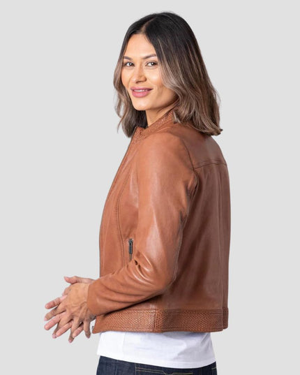 Anthorn Leather Jacket in Inca Tan