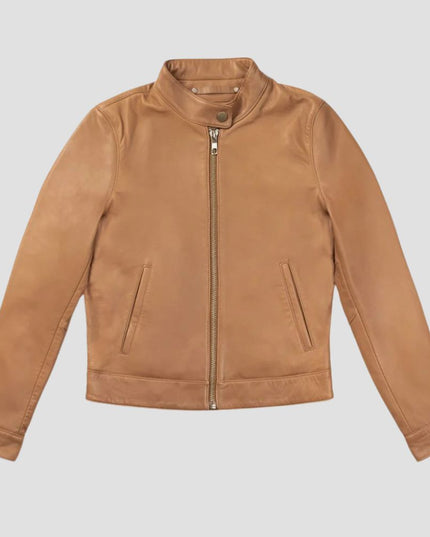 Racer leather Jacket