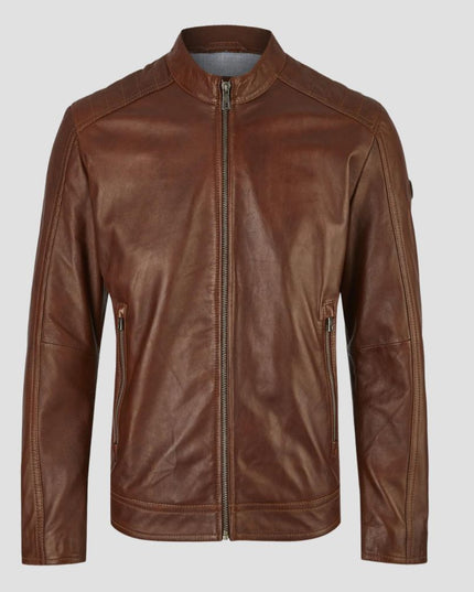 Men Brown Leather jacket
