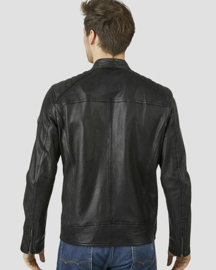Men Black Leather jacket