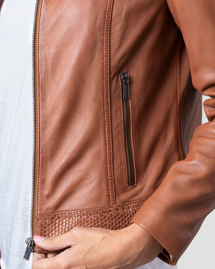 Anthorn Leather Jacket in Inca Tan