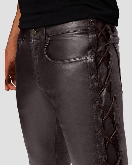 Cow Waxy  Leather Pants