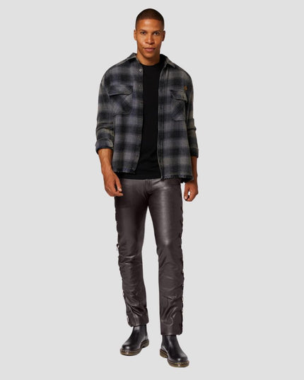 Cow Waxy  Leather Pants