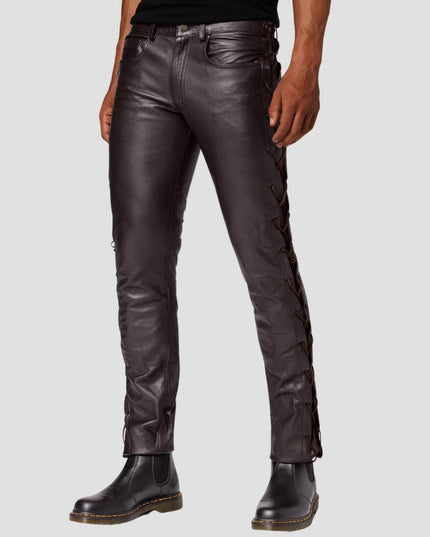 Cow Waxy  Leather Pants