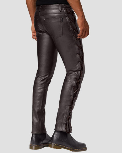 Cow Waxy  Leather Pants