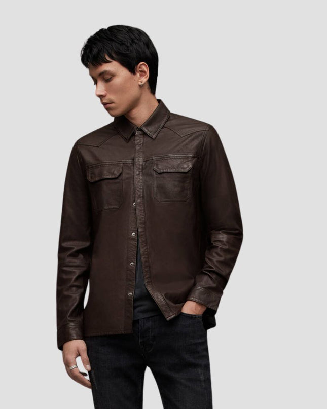 Ivan Western Leather Shirt
