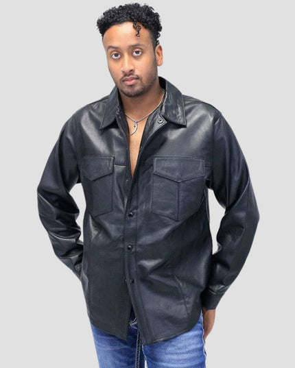 Biker Leather Shirt