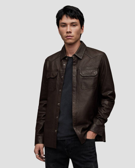 Ivan Western Leather Shirt