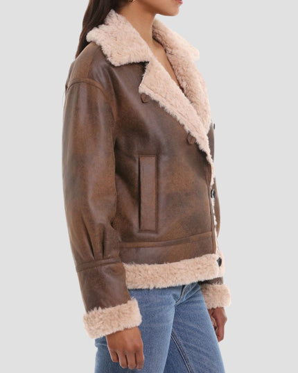 Faux Shearling Moto Jacket