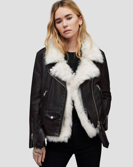 Luna 4-in-1 Shearling Biker Jacket