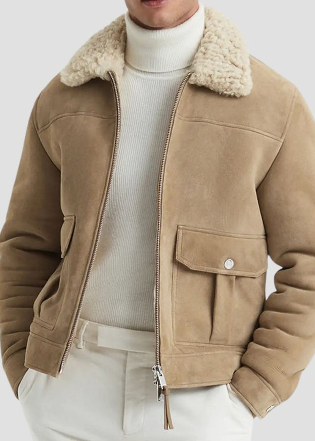 Roseberry Genuine Shearling & Suede Jacket