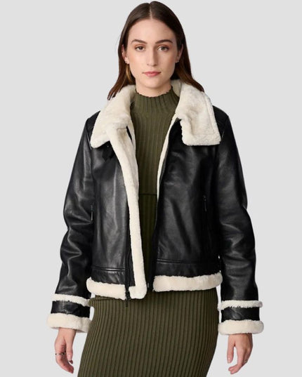 Jodi Leather Shearling Jacket