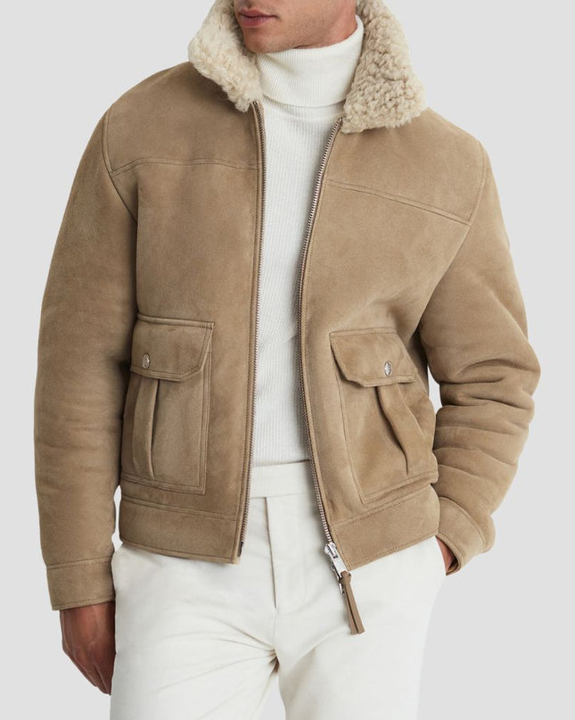 Roseberry Genuine Shearling & Suede Jacket
