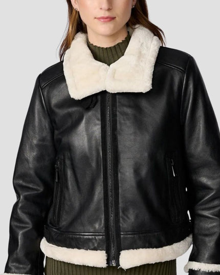 Jodi Leather Shearling Jacket